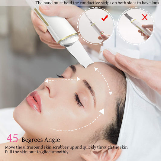 Pro Ultrasonic Skin Spatula | Deep Pore Extractor & Blackhead Remover