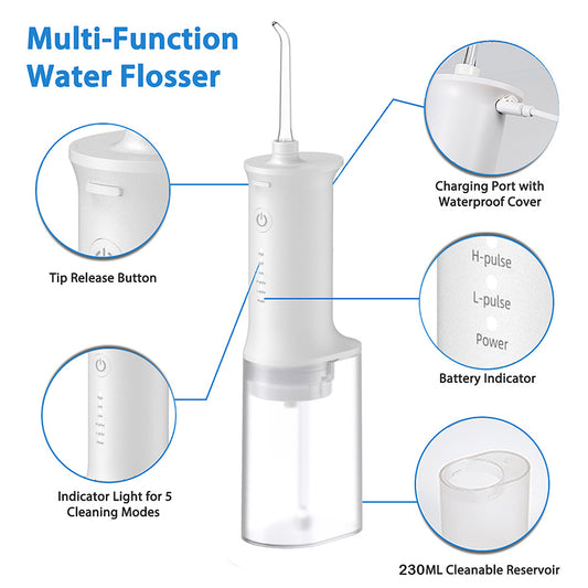 Portable Cordless Water Flosser Deep Clean Dental Oral Irrigator